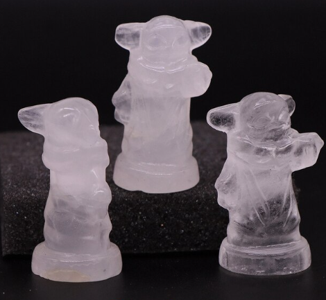 Yoda Carved Crystal - Assorted