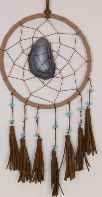 Agate Dream Catcher With Tassels