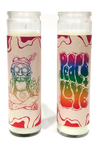 Peace & Love Hippie Church Candle