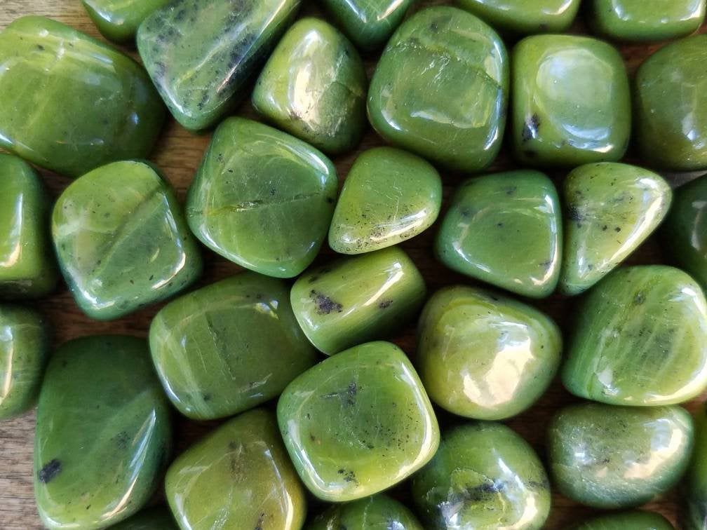 Tumble AAA - New Jade/Serpentine Green