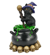 Witch Cat Stirring Magical Cauldron