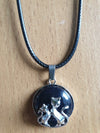 Necklace - Crystal Cats/Fox Pendant