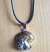 Necklace - Crystal Cats/Fox Pendant