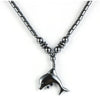 Necklace - Hematite Dolphin