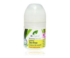 DR ORGANIC Deodorant Roll On Tea Tree 50ml
