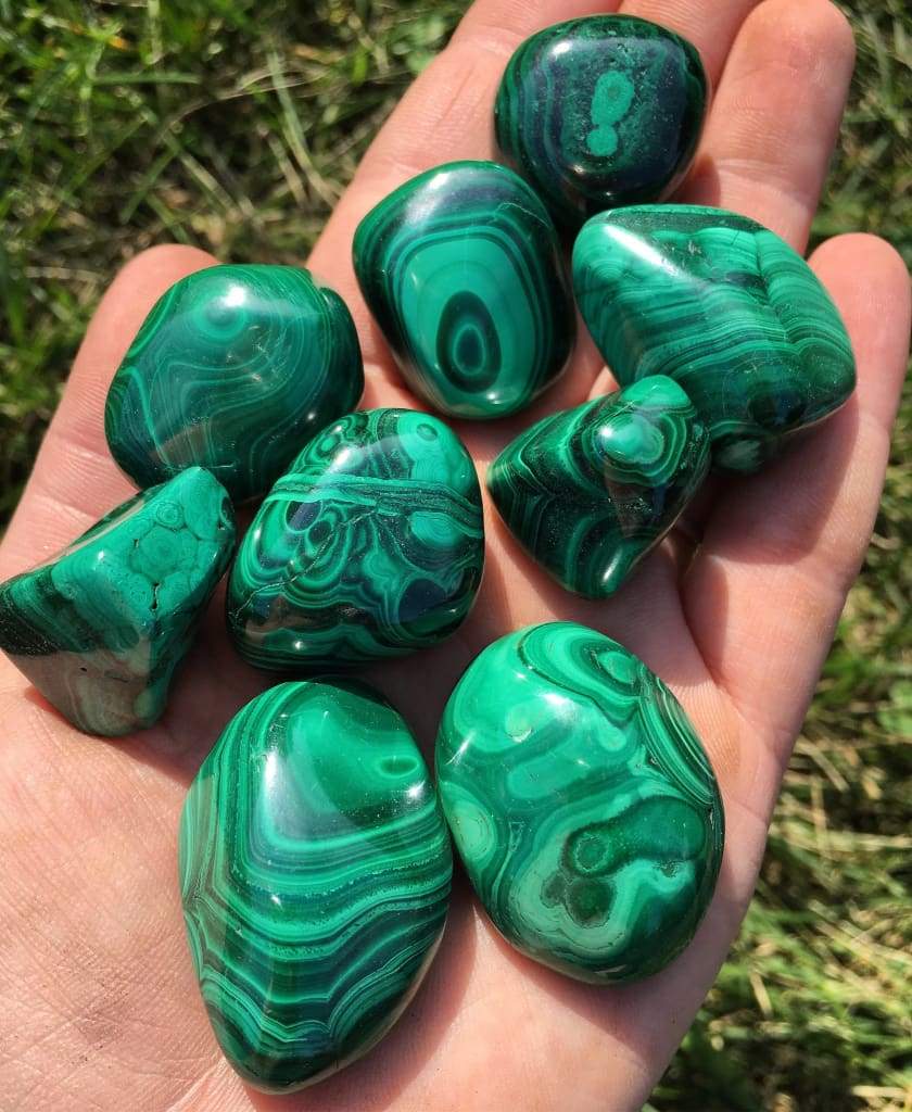 Tumble AAA - Malachite