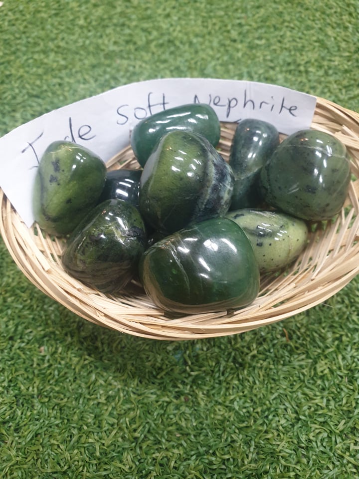 AAA Tumbled - Soft Nephrite Jade