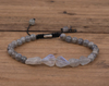 Bracelet Beaded with Raw Crystals Assorted