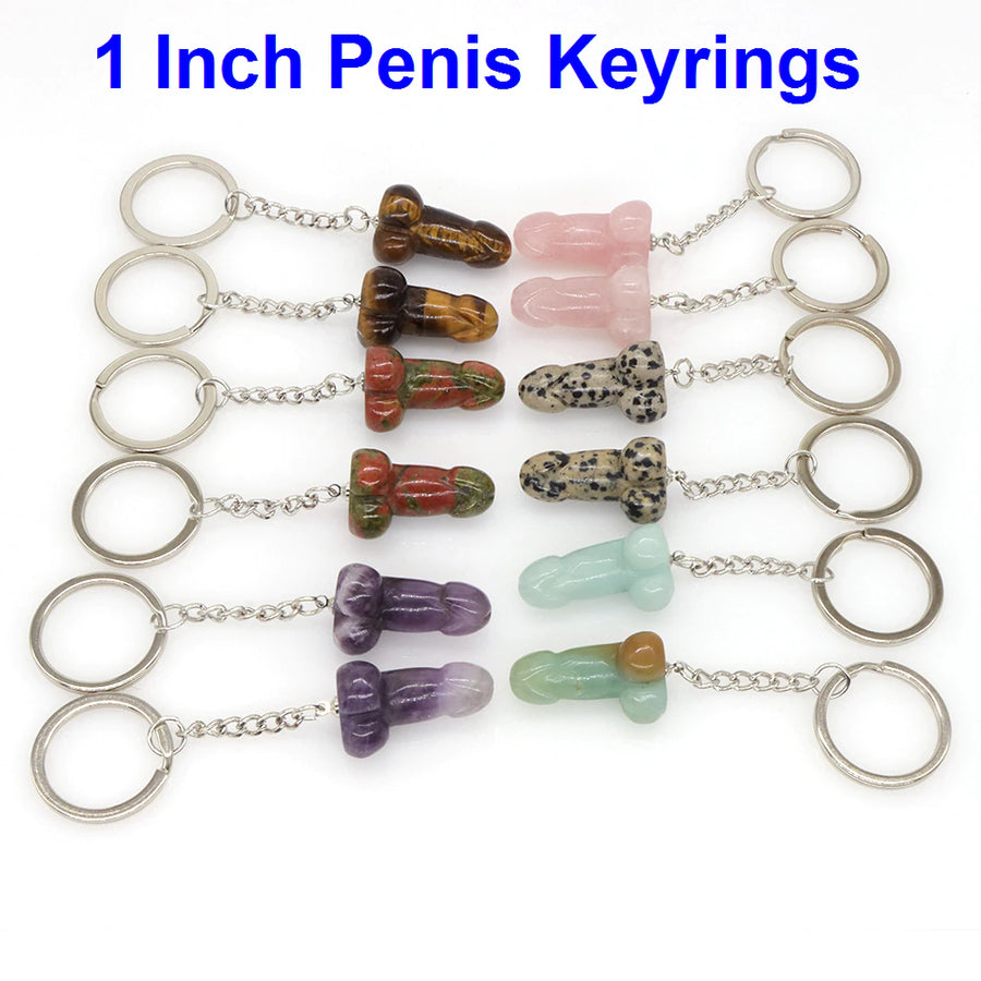 Crystal Penis Keyring - assorted