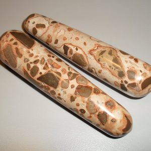 Leopard Skin crystal massage wand