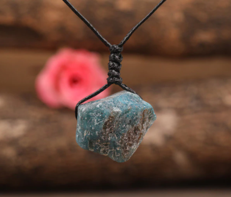 Raw Apatite / Smoky Quartz Necklace