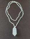 Double Point Crystal Pendant Necklace Beads Assorted