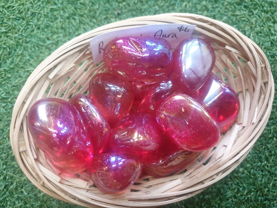 Tumble AAA - Aura Ruby Red