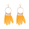 Assorted Colorful Feather Earrings