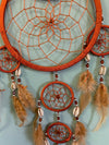 Handmade Dream Catcher Shell Bead 16cm Web 64cm Total Length