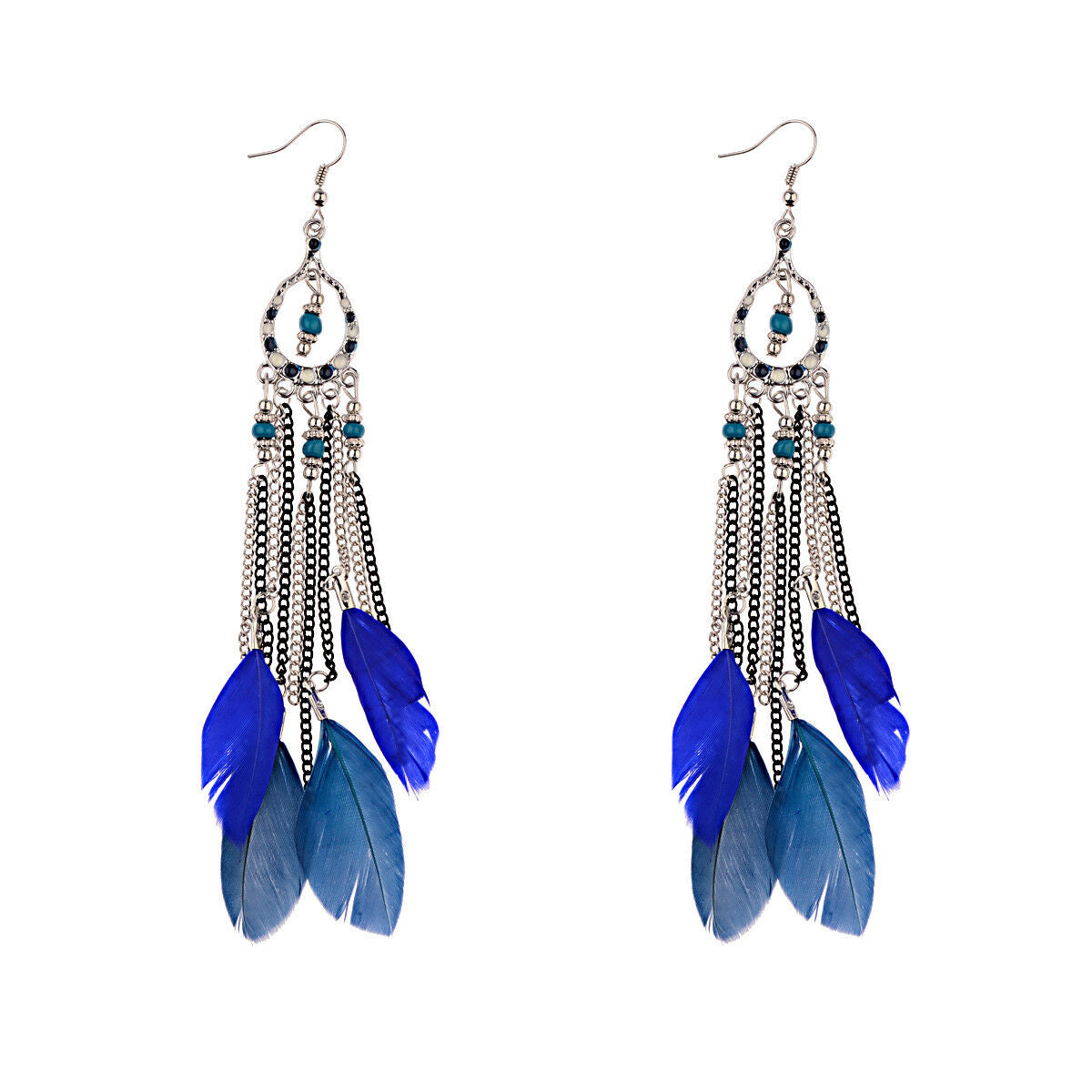 Assorted Colorful Feather Earrings