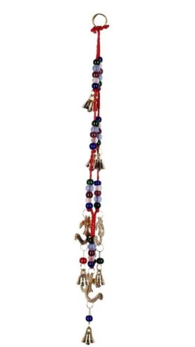 Assorted Brass Bells and Beads Chime Three Symbols