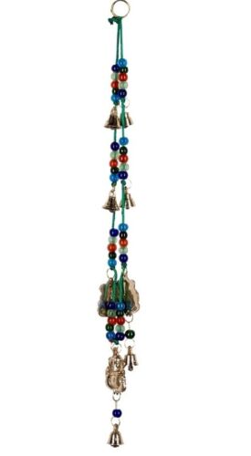 Assorted Brass Bells and Beads Chime Three Symbols