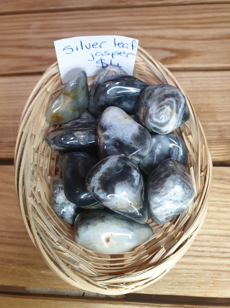 silver leaf jasper tumble