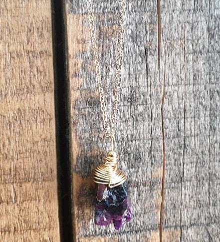 Sugalite Necklace on Chain