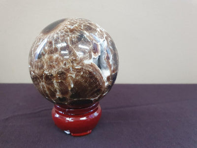 Chocolate calcite- sphere