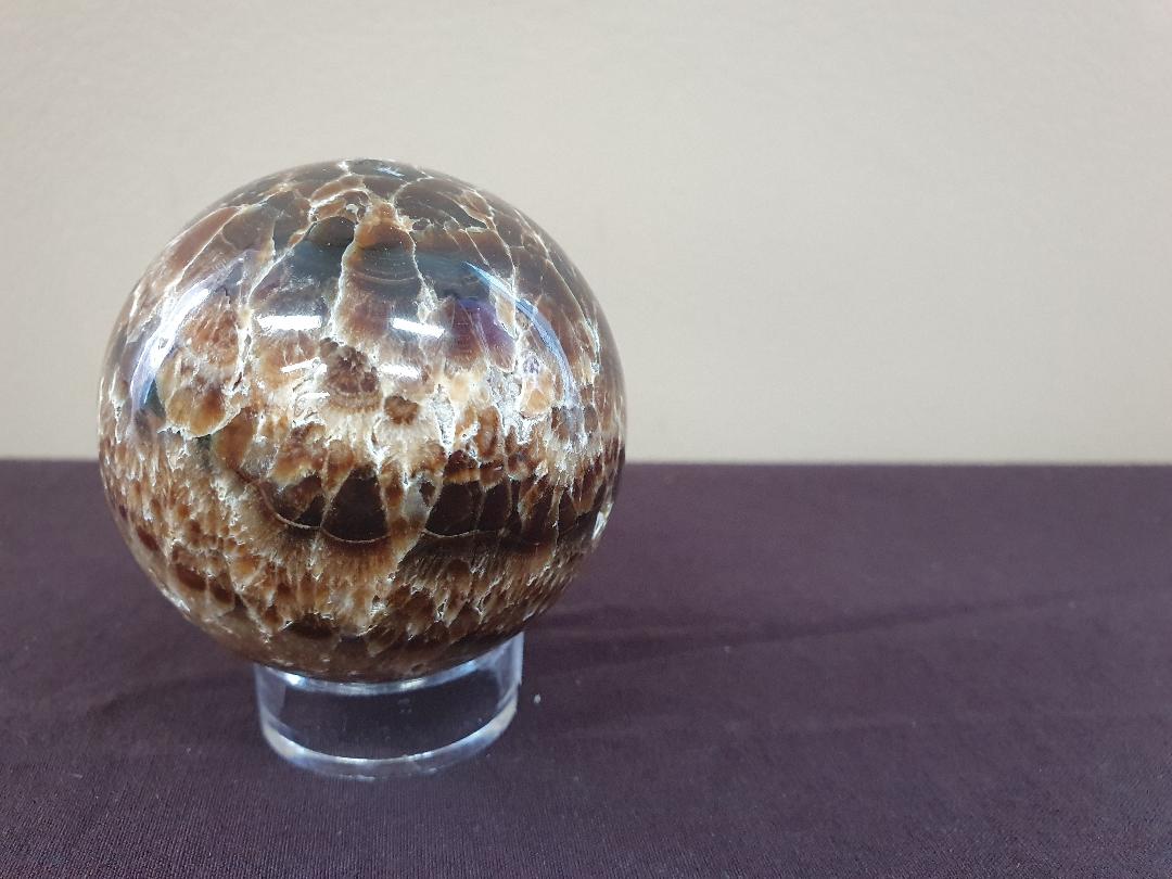 Chocolate calcite- sphere