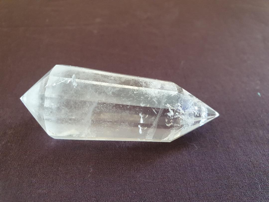 Clear Quartz- 12 sided vogel double terminater