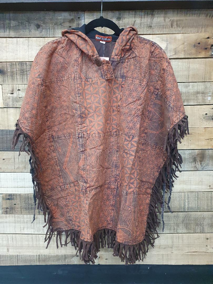 poncho square- flower of life