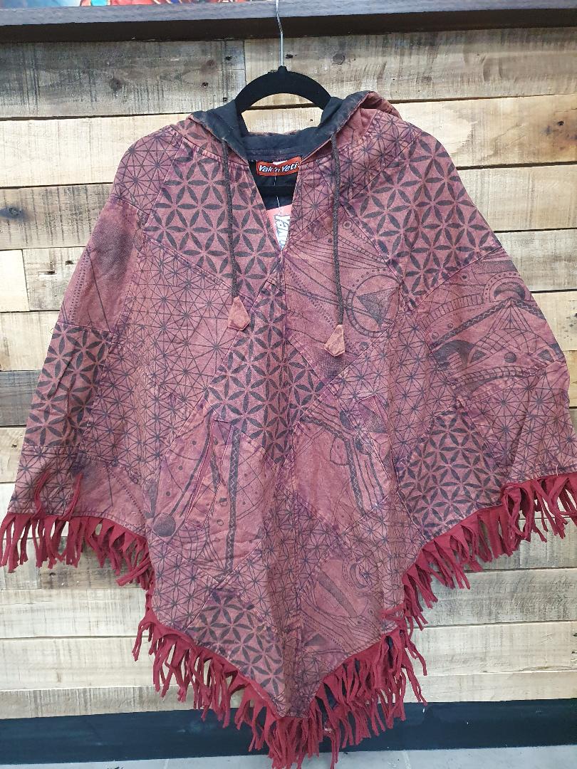 Copy of poncho square- flower of life