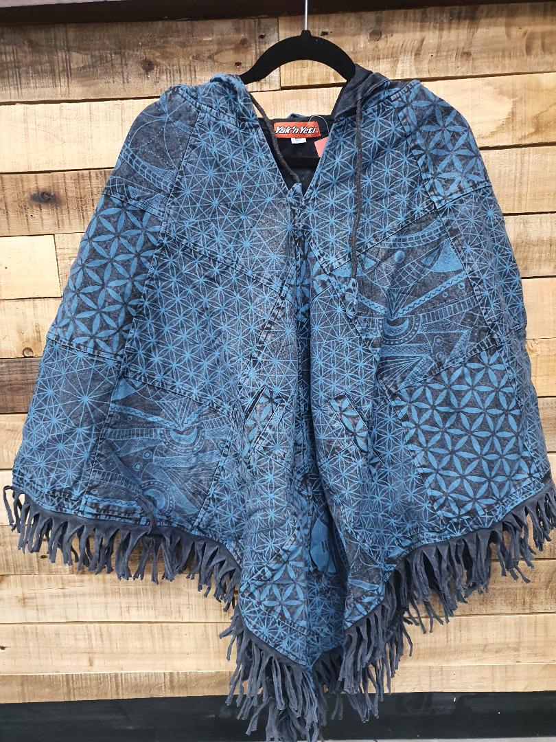 Copy of poncho square- flower of life