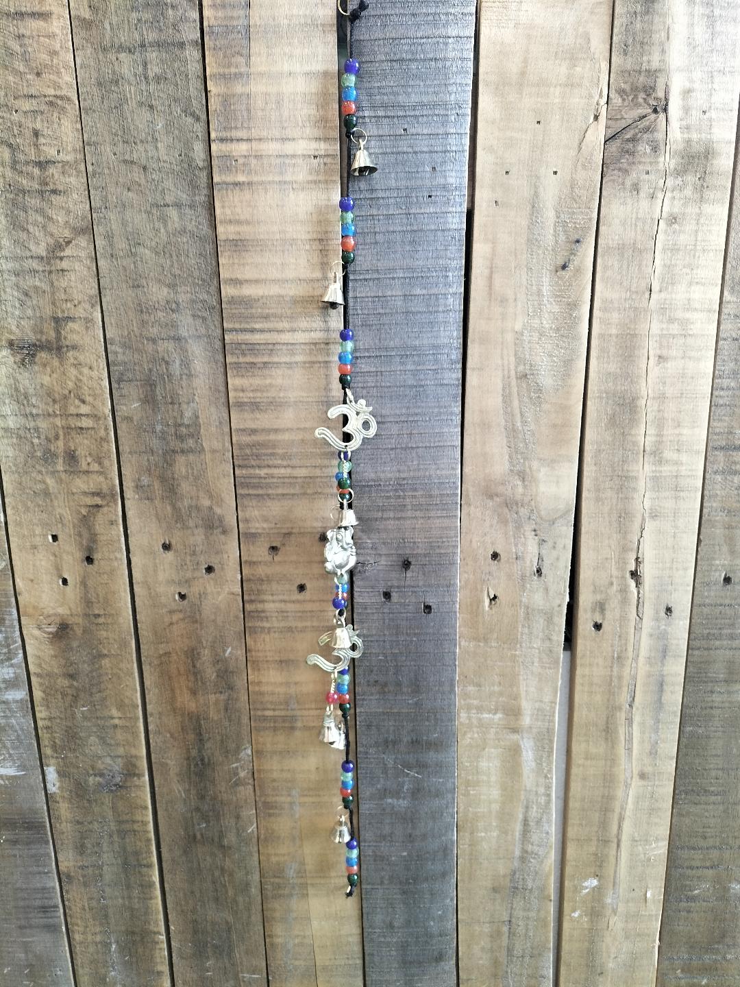 Assorted Brass Bells and Beads Chime Three Symbols