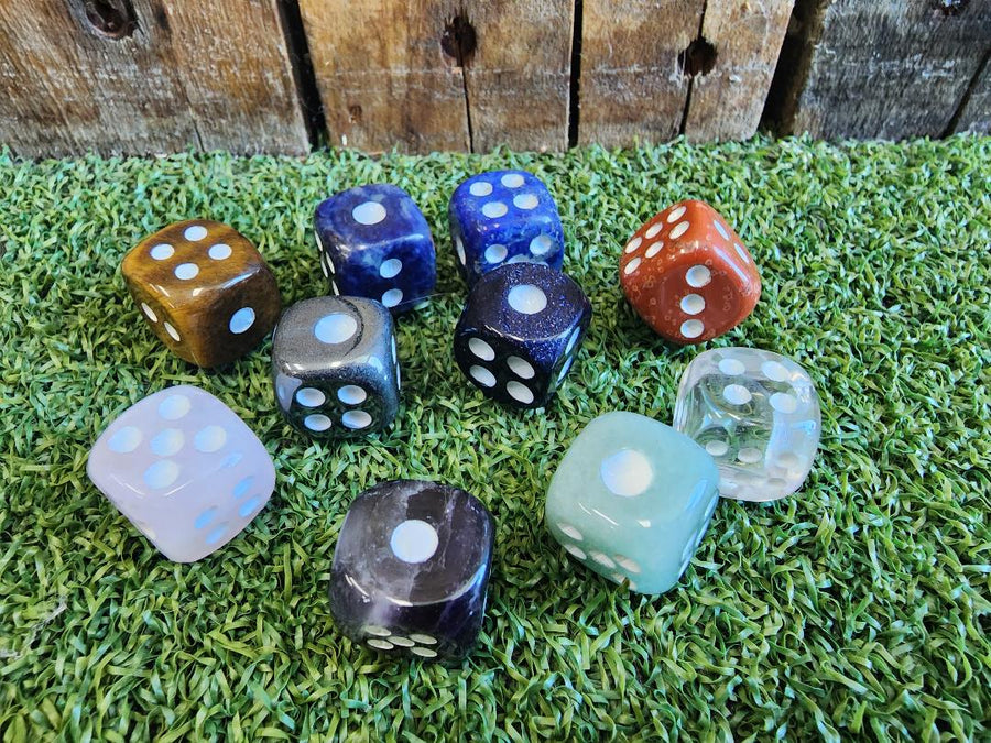 Crystal dice - assorted