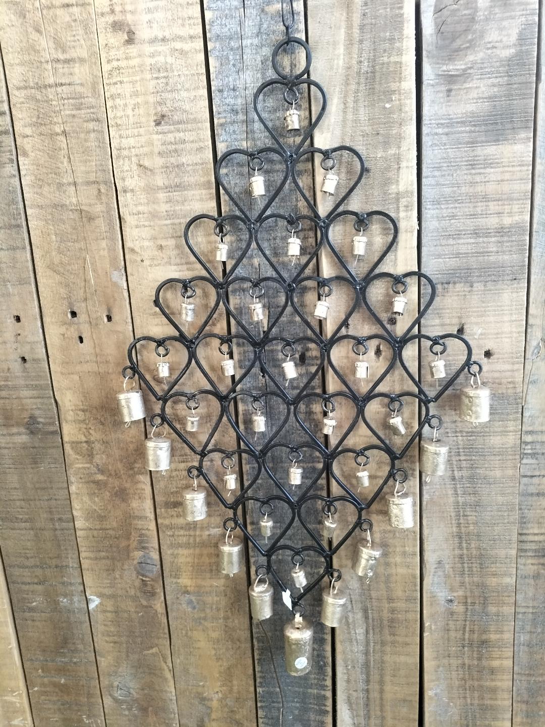 Wind Chime Heart on Iron