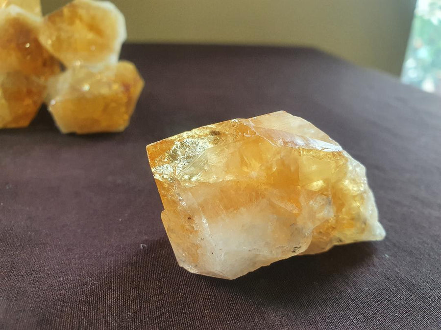 Citrine - raw point assorted