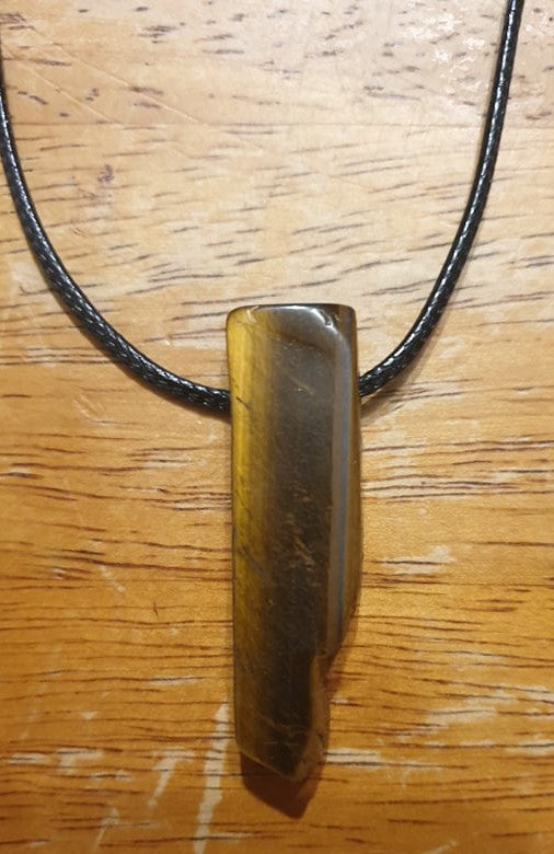 Necklace - Tigers Eye Slab Pendant