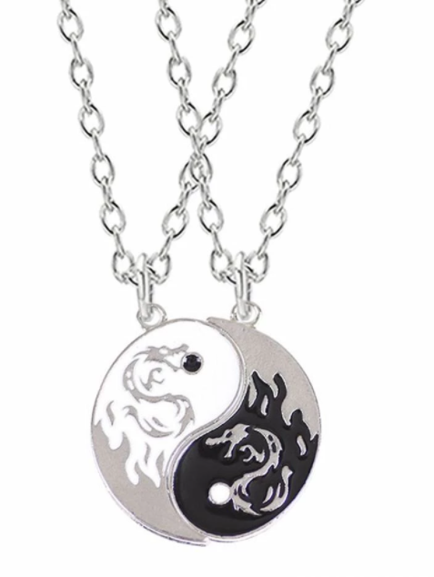 2 Yin Yang Friend Necklace assorted